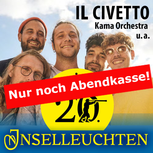 Tickets kaufen für Inselleuchten-Festival 3. Abend mit Il Civetto, dem Kama Orchestra u.a. am 14.07.2024